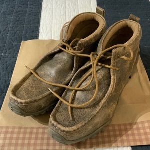 Old West brown mens ankle shoes/boots sz 10